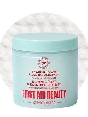 💄 FAB Brighten + Glow Facial Radiance Pads with Glycolic + Lactic Acids